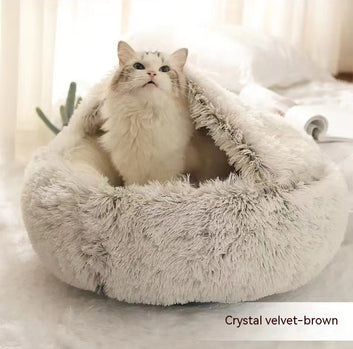 2-in-1 Pet Plush Bed